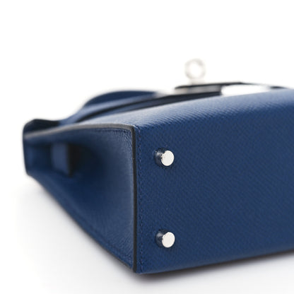 Hermes Epsom Mini Kelly Sellier 20 Bleu Navy 8 of 9