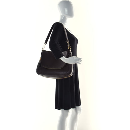 Tom Ford Pebbled Calfskin Large Jennifer Dark Brown 2 of 10