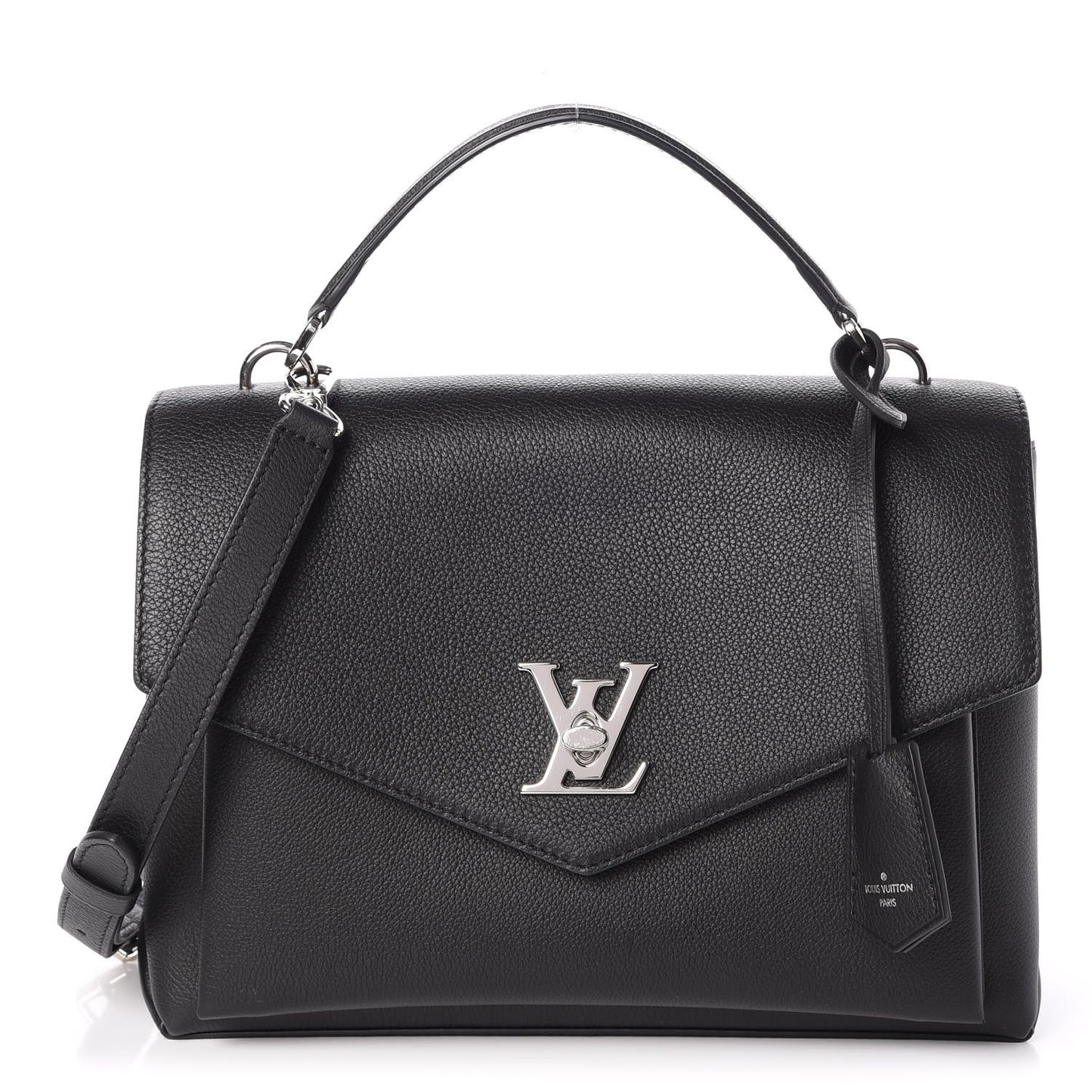 Soft Calfskin My Lockme Top Handle Black