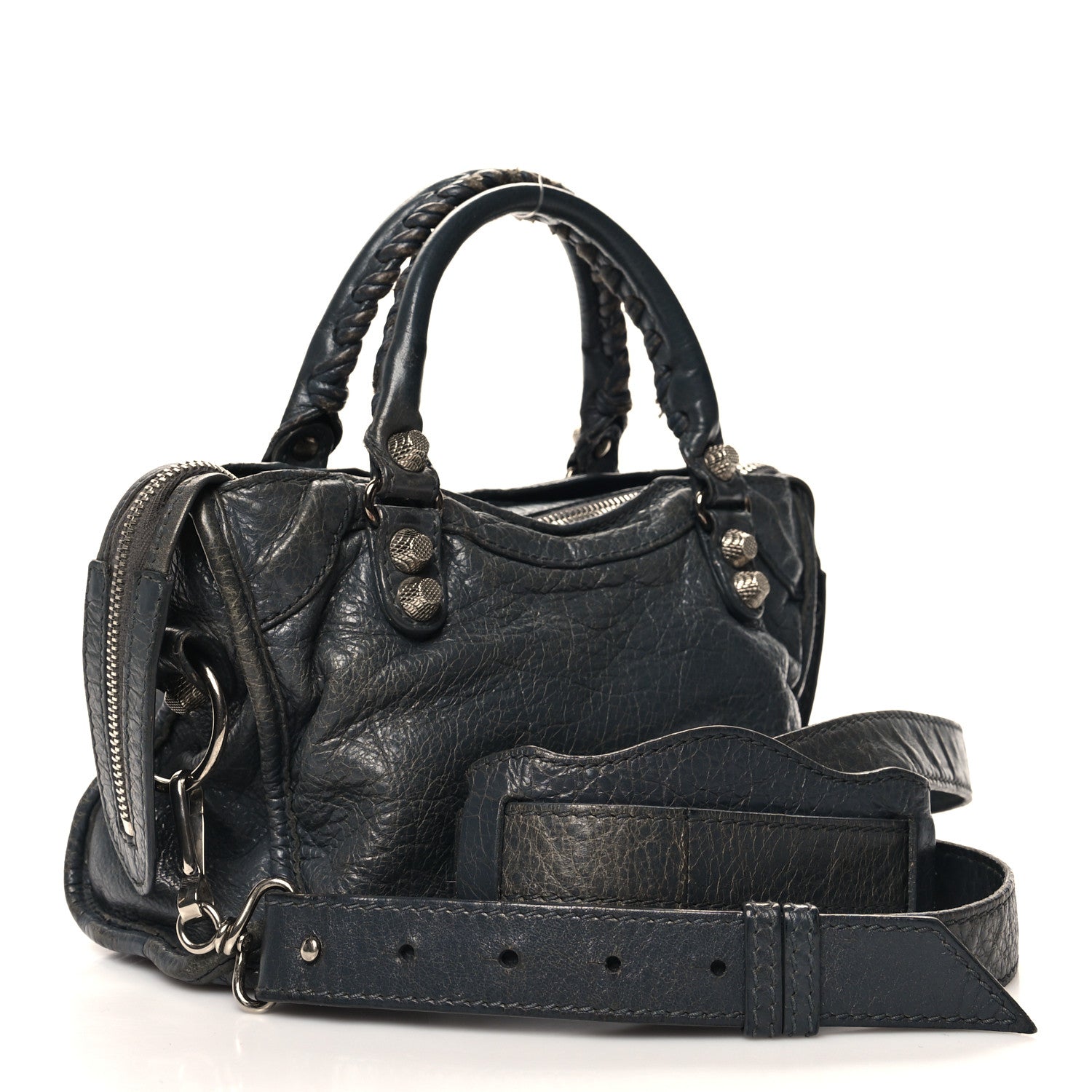 Balenciaga Agneau Giant 12 Silver Hardware Mini City Gris Tarmac 4 of 16