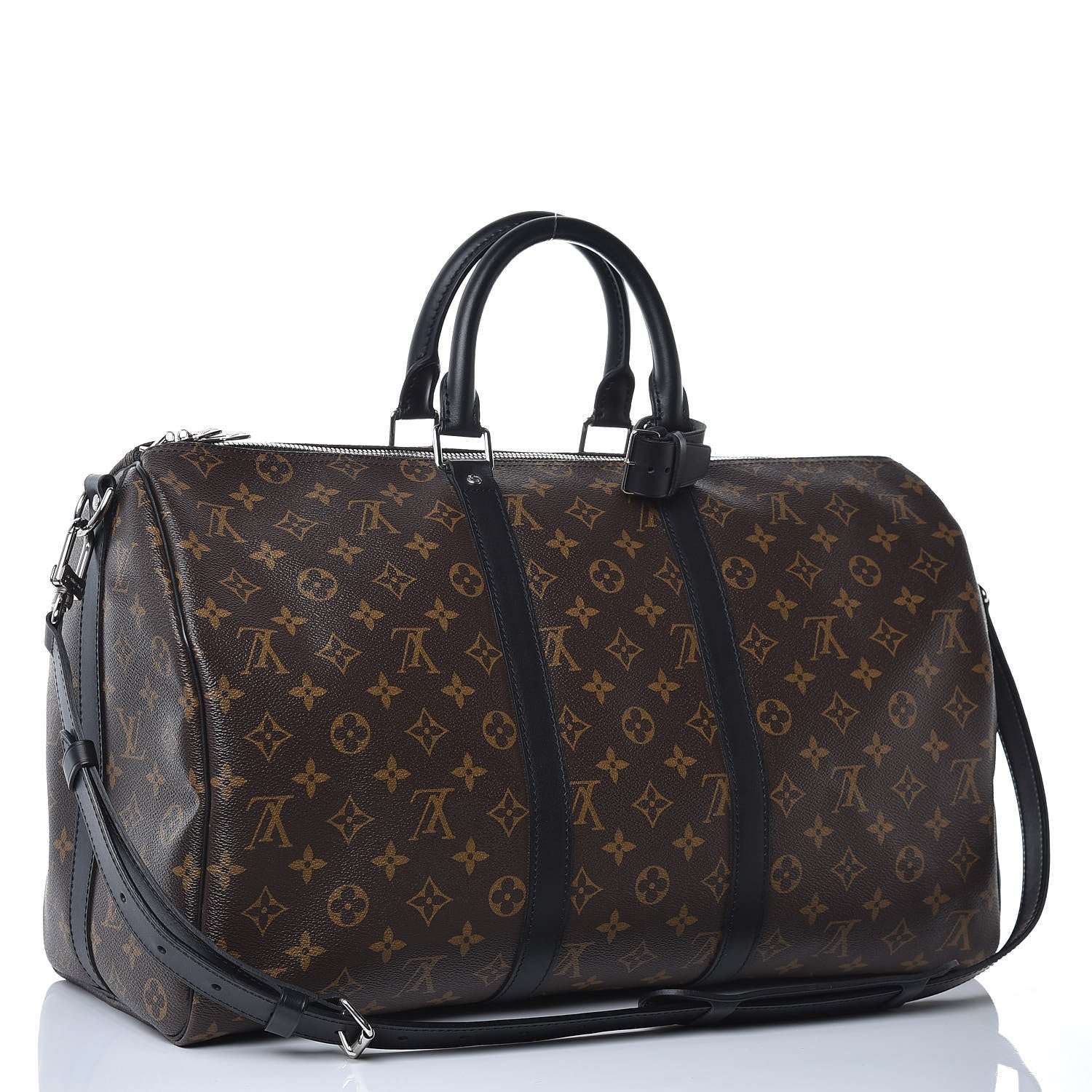 Louis Vuitton Monogram Macassar Keepall Bandouliere 45 3 of 7