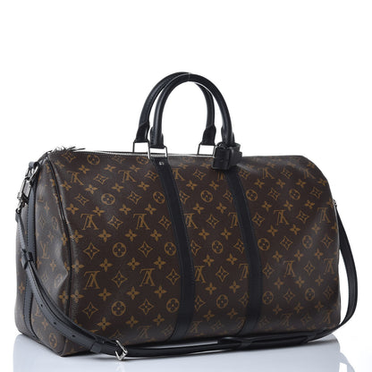 Louis Vuitton Monogram Macassar Keepall Bandouliere 45 3 of 7