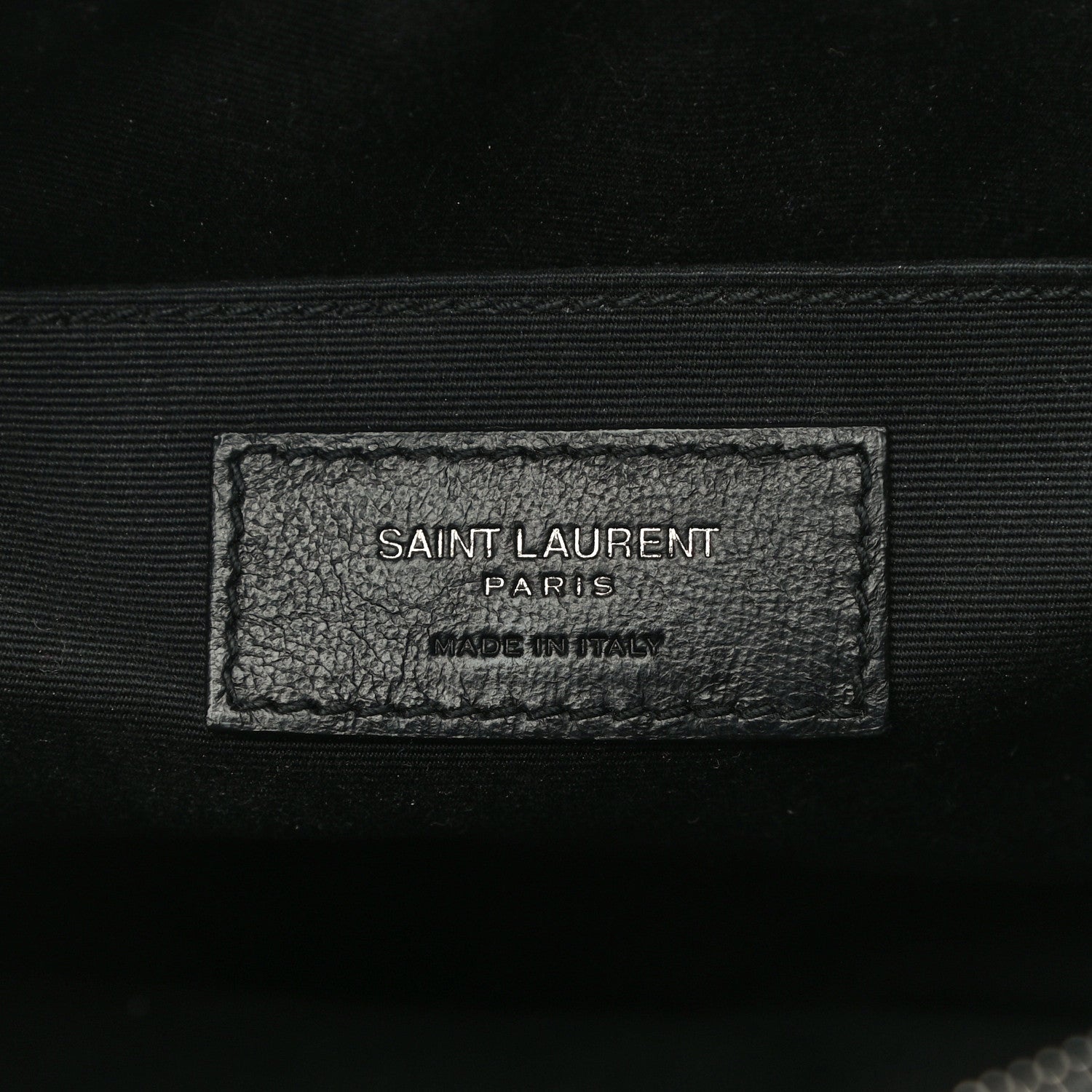Saint Laurent Calfskin Matelasse Monogram Lou Camera Bag Black 6 of 10