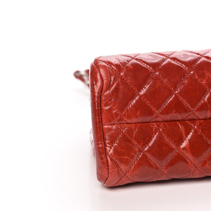 Chanel Glazed Calfskin Quilted Medium Just Mademoiselle Red 9 of 11