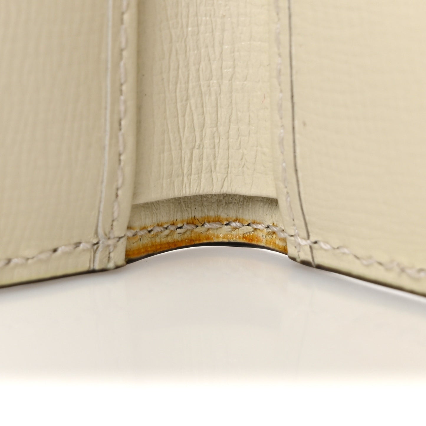 GG Supreme Monogram Textured Calfskin Web Jackie 1961 French Flap Wallet Beige Ebony Mystic White