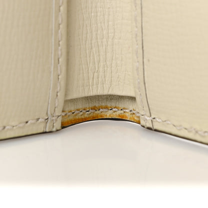 Gucci GG Supreme Monogram Textured Calfskin Web Jackie 1961 French Flap Wallet Beige Ebony Mystic White 7 of 8
