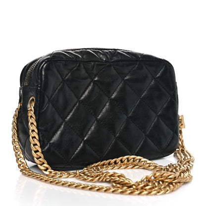 Chanel Lambskin Quilted Mini Pillow Crush Camera Case Black 3 of 10