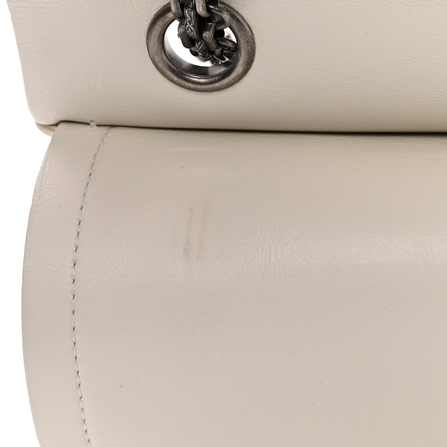 Chanel Aged Calfskin Quilted 2.55 Reissue 226 Flap Ivory 12 of 12