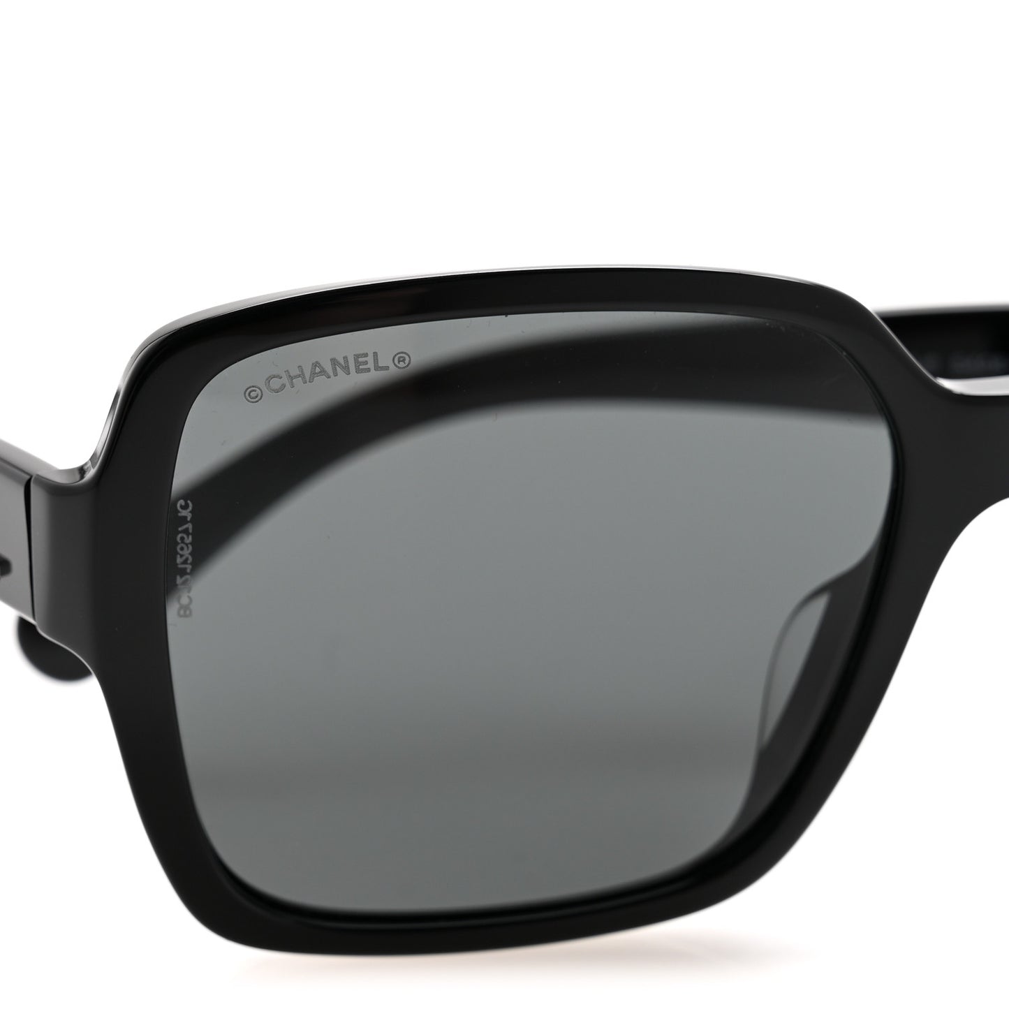 Acetate Square Sunglasses 5408-A Black