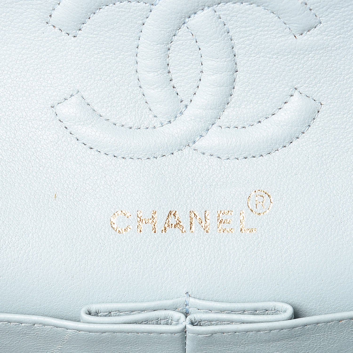 Chanel Lambskin Quilted Small Double Flap Light Blue 8 of 22