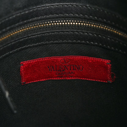 Valentino Garavani Vitello Small Rockstud Hobo Black 6 of 10