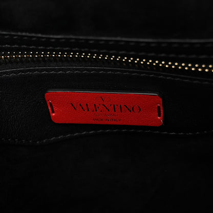 Valentino Garavani Smooth Calfskin Bloomy Crossbody Bag Black 6 of 9