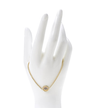 David Yurman 18K Yellow Gold Pink Yellow Sapphire Tsavorite Collectibles Rainbow Bracelet 2 of 5