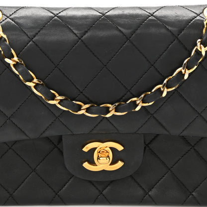 Chanel Lambskin Quilted Small Double Flap Black 8 of 10