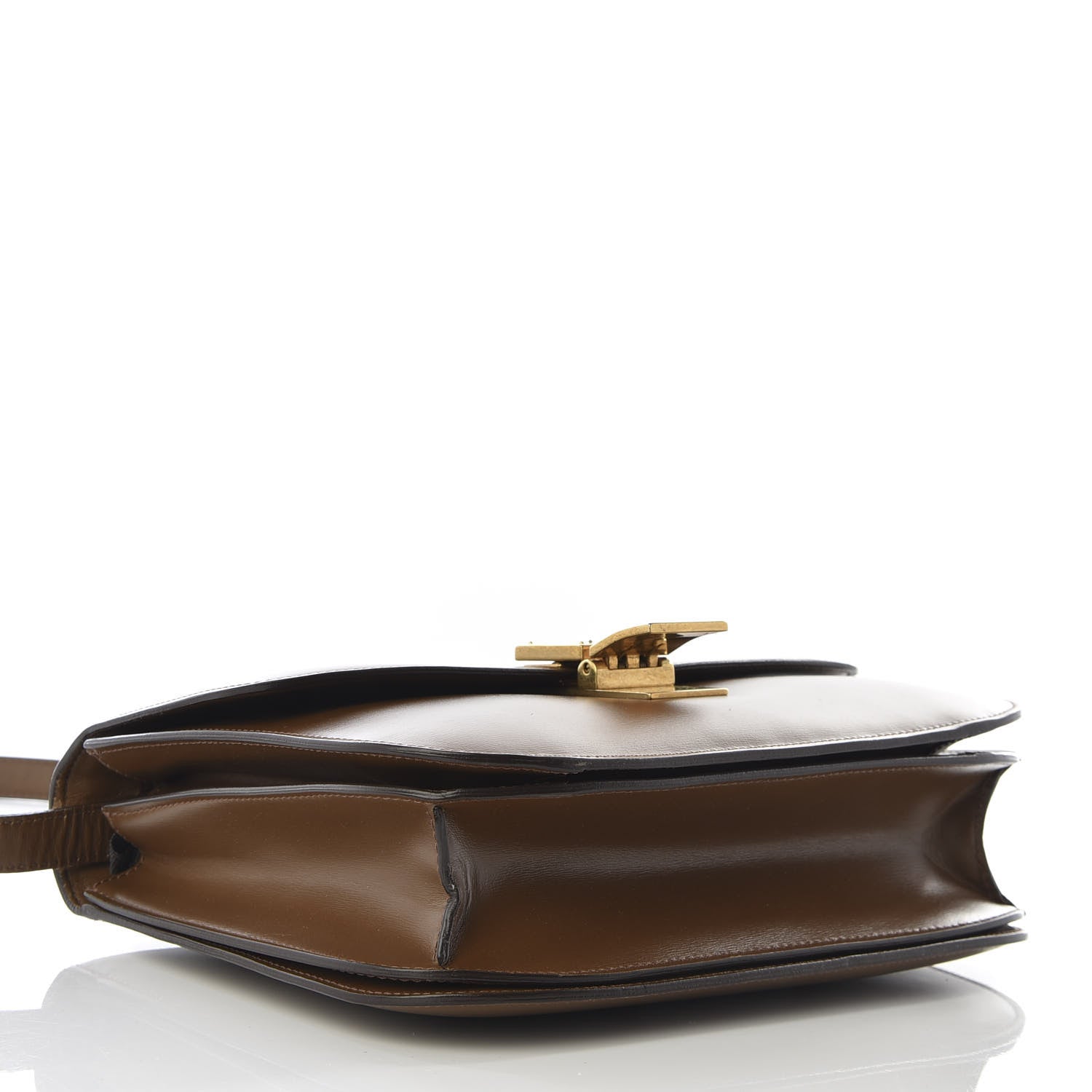 Celine Box Calfskin Medium Classic Box Flap Bag Camel 3 of 14