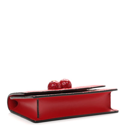 Gucci Guccissima Mini Cherry Chain Bag Hibiscus Red 4 of 9
