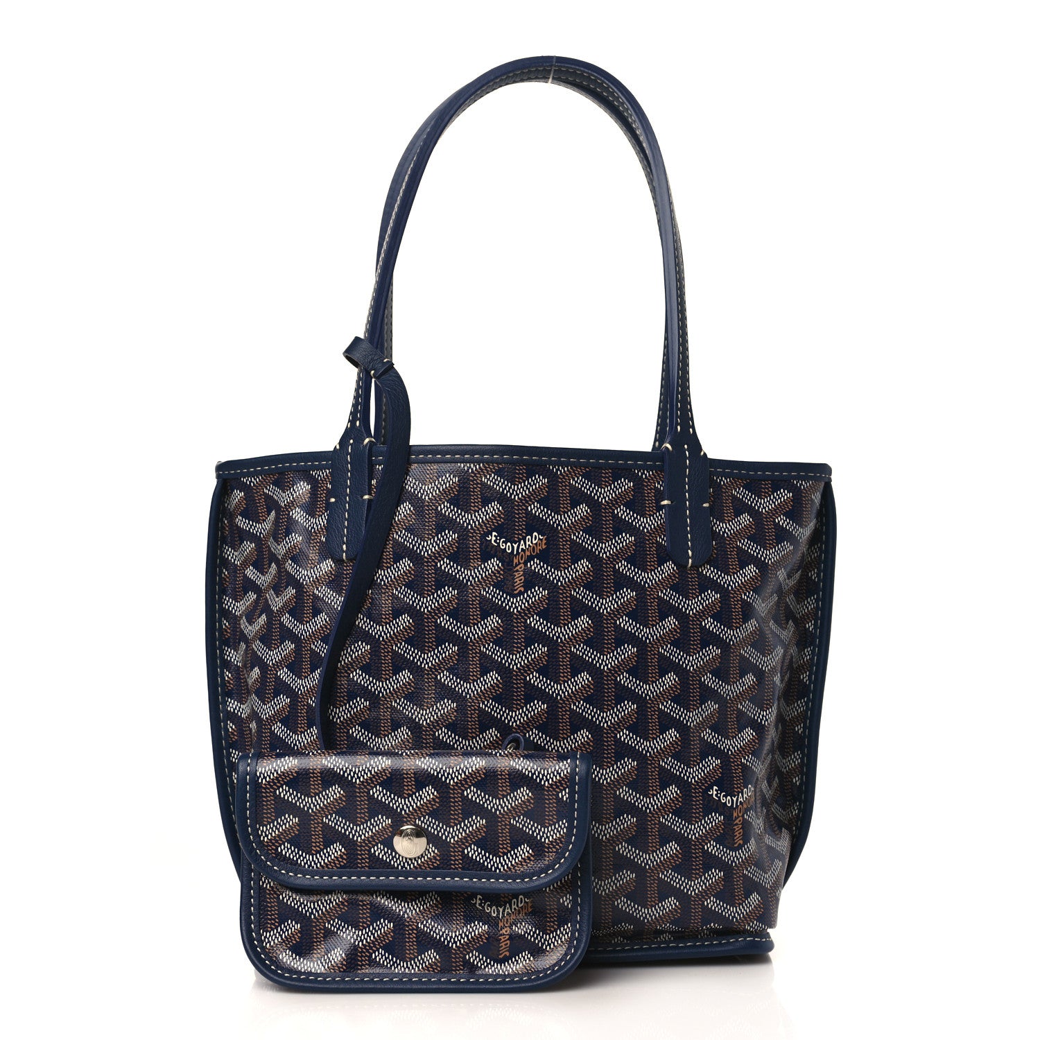 Goyard Goyardine Reversible Mini Anjou Navy 1 of 9