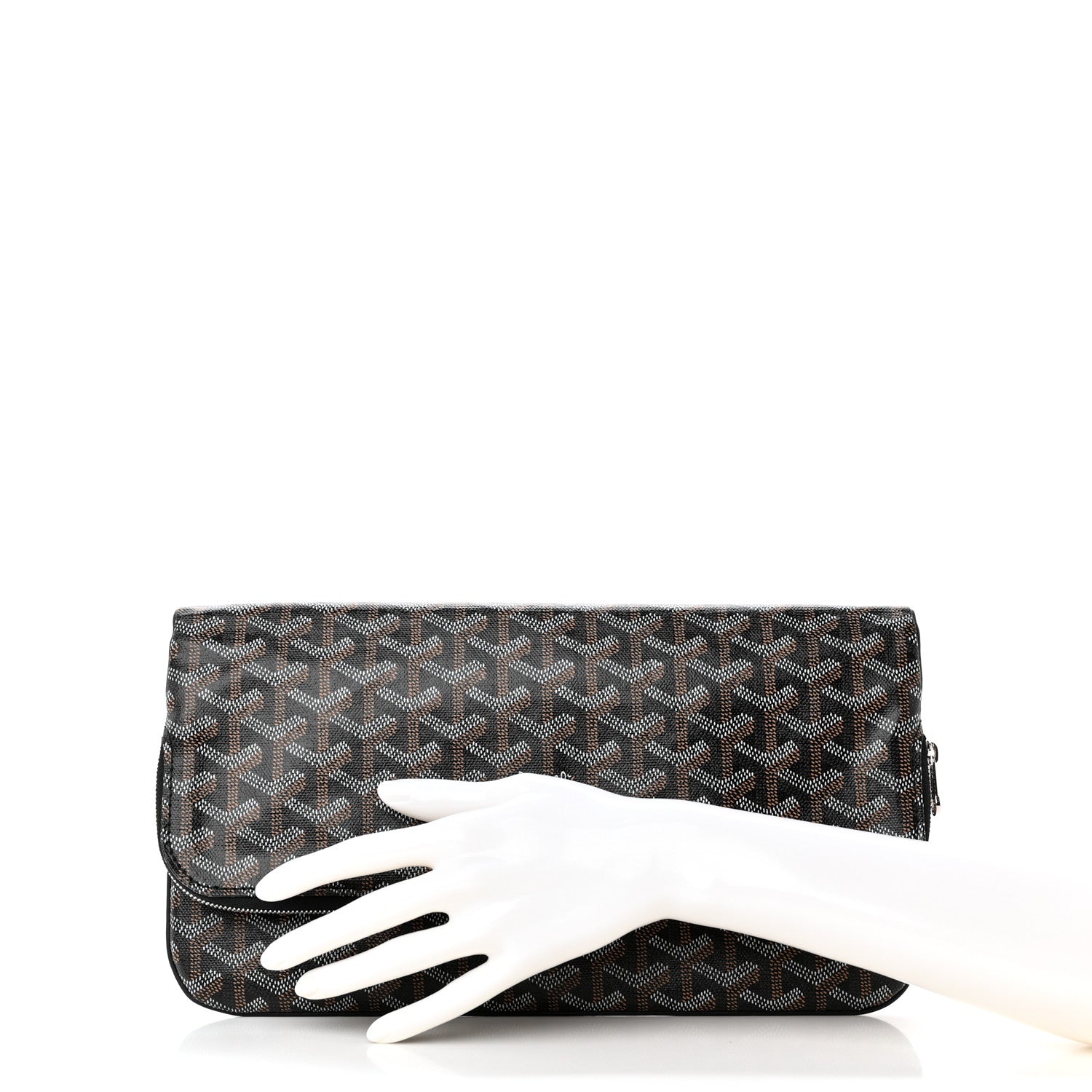 Goyard Goyardine Sainte Marie Soft Clutch Black 2 of 12