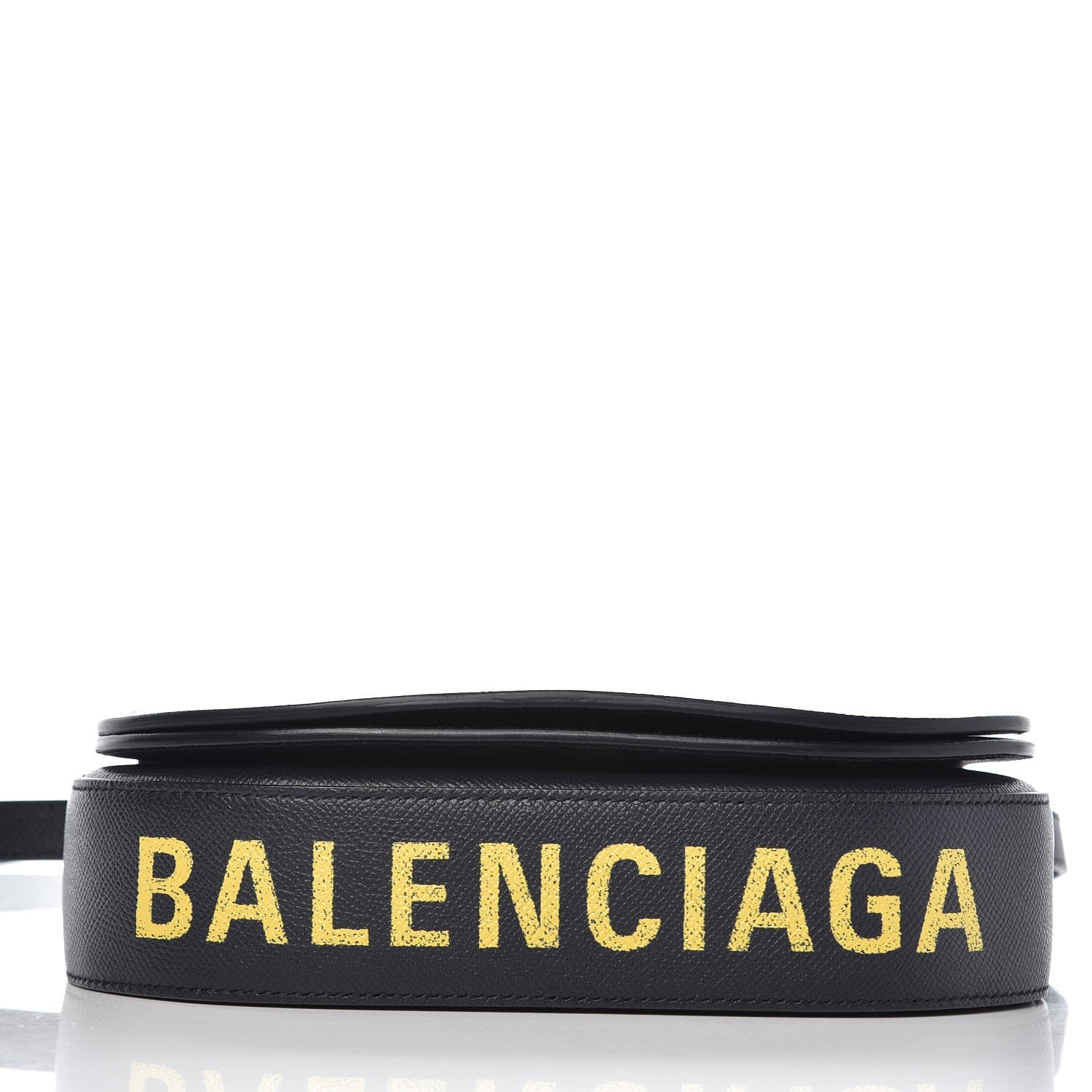 Balenciaga Signature Grained Calfskin Logo S Ville Day Bag Bleu Tempete Jaune 7 of 7
