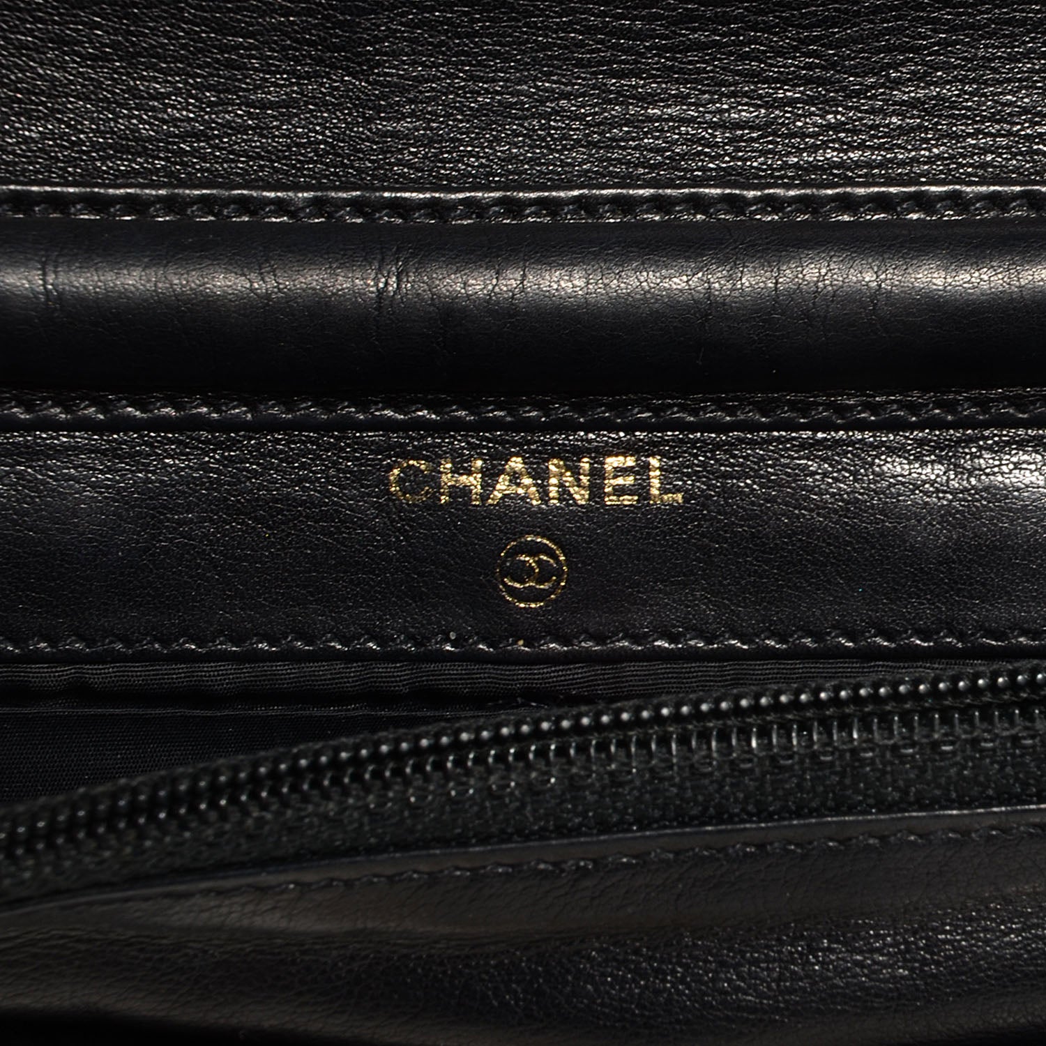 Chanel Caviar Timeless CC Wallet on Chain WOC Black 6 of 8
