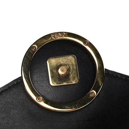 Fendi Vitello Liberty Lucido F is Fendi Medium Envelope Wallet on Chain Black 7 of 16