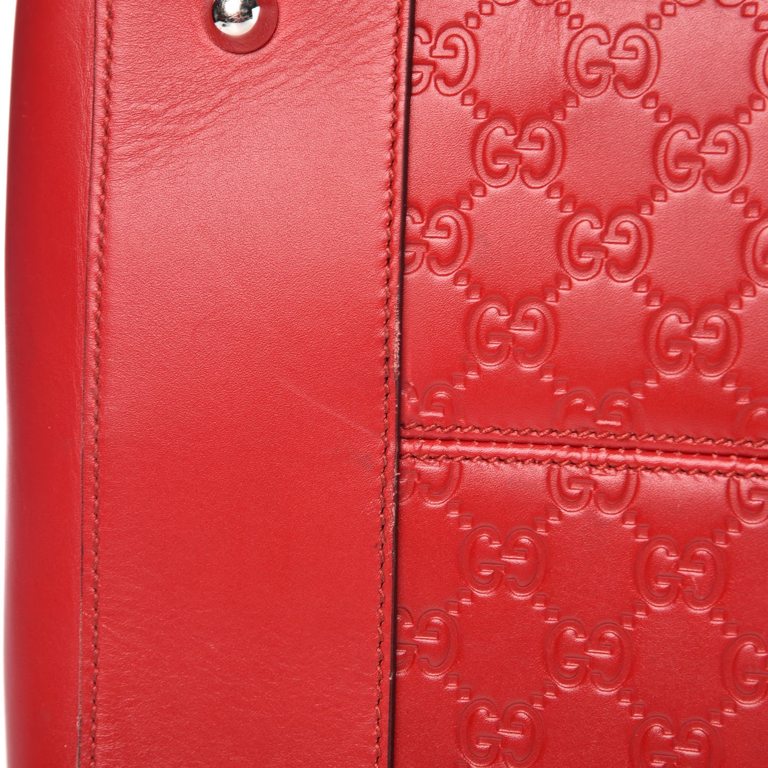 Gucci Guccissima Signature Large Duffle Hibiscus Red 19 of 22