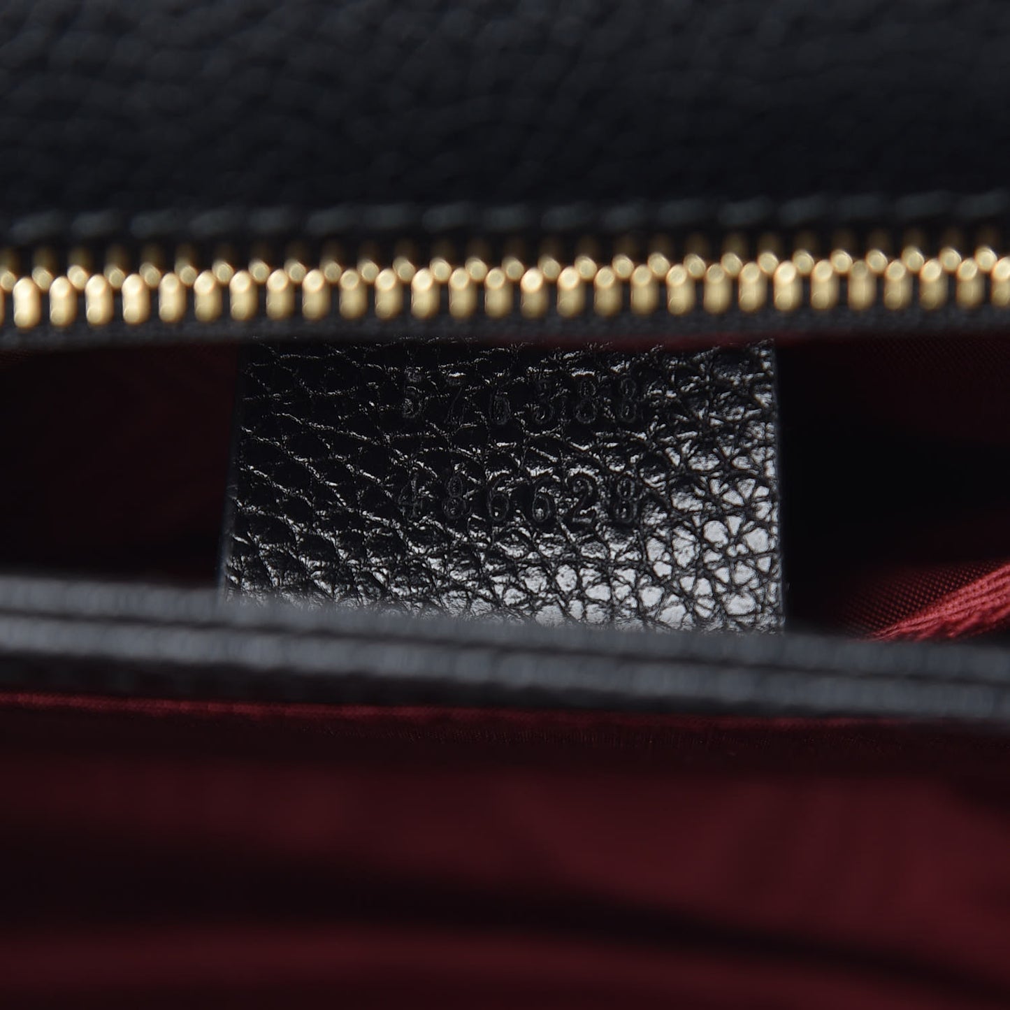 Grainy Calfskin Small Zumi Shoulder Bag Black