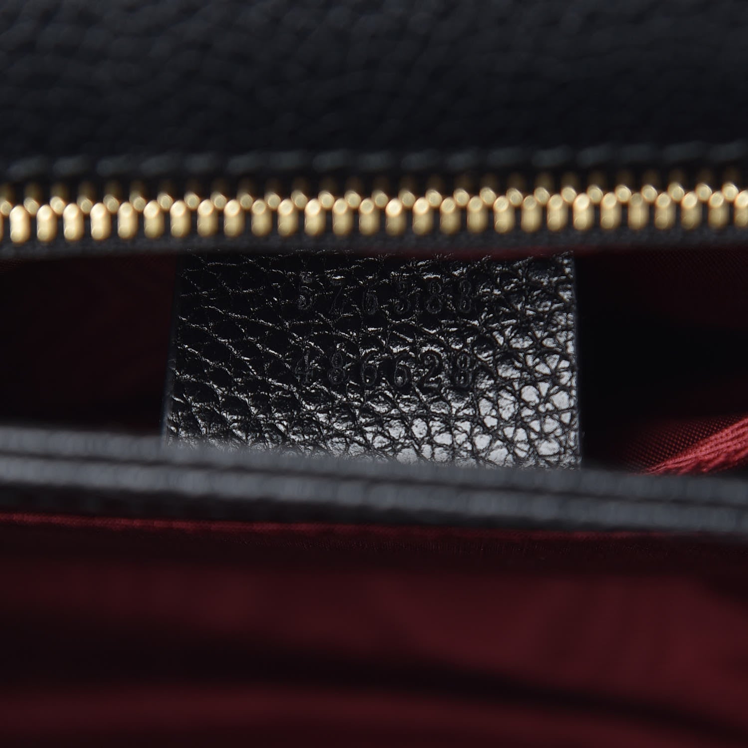 Gucci Grainy Calfskin Small Zumi Shoulder Bag Black 7 of 12