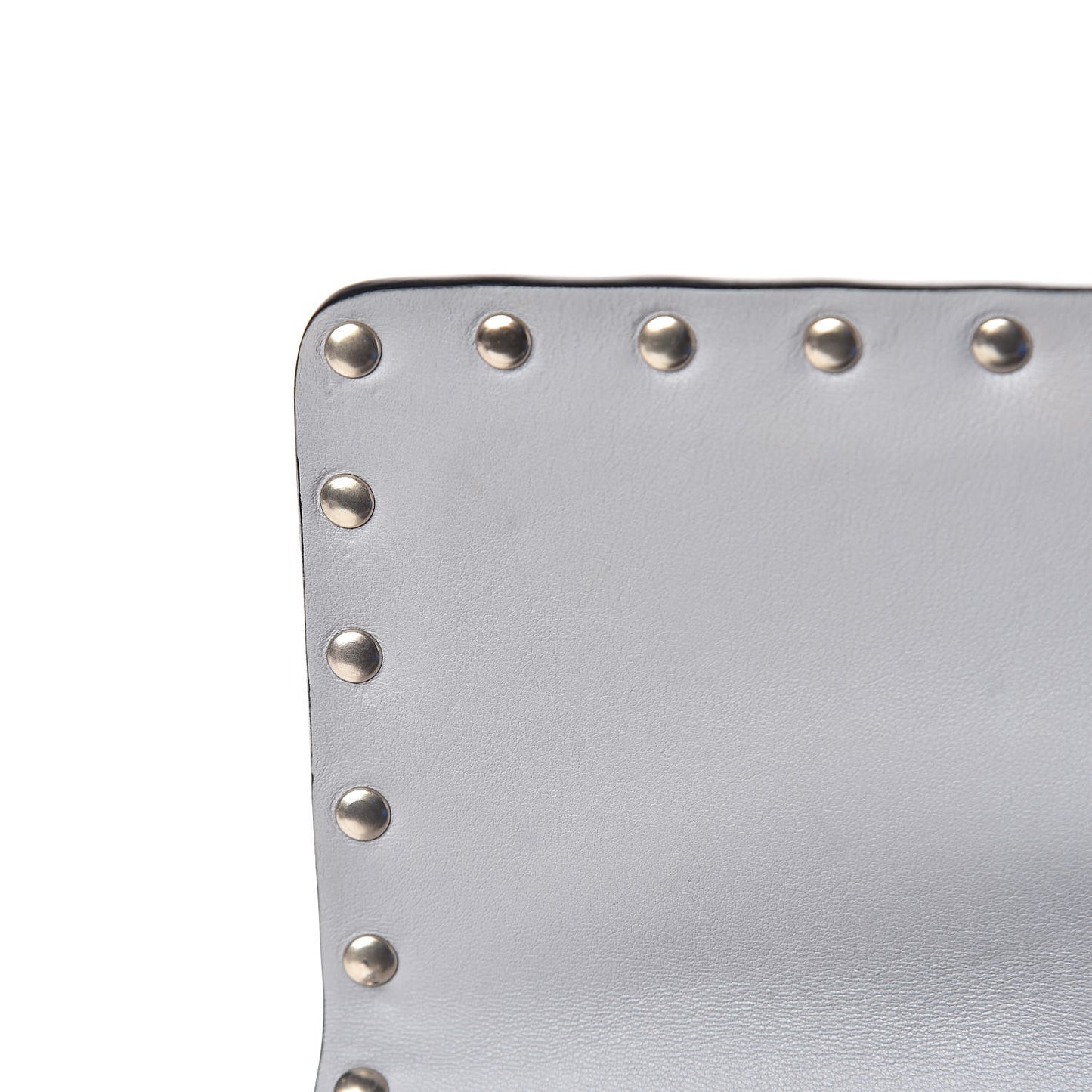 Nappa Medium Rockstud Spike Shoulder Bag Pastel Grey