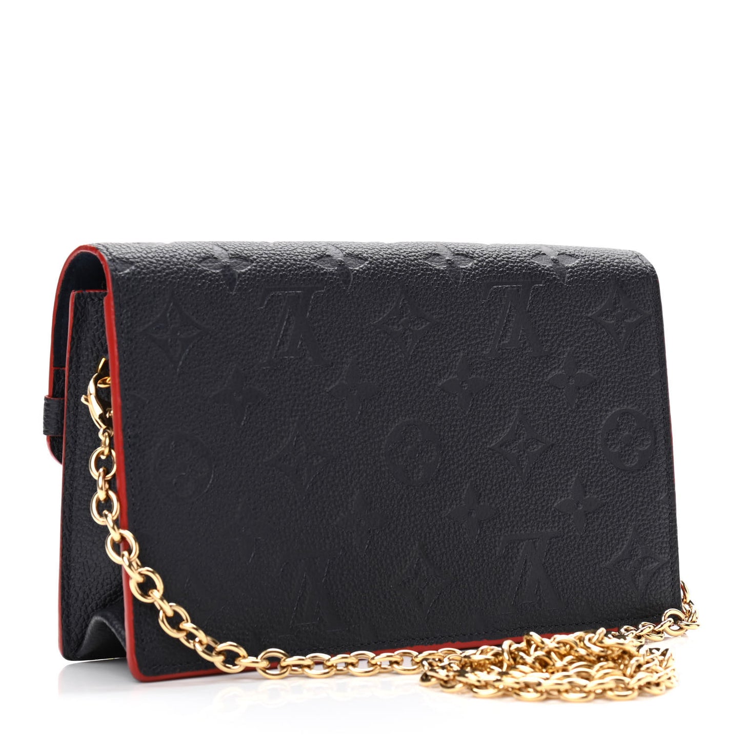 Empreinte Vavin Chain Wallet Marine Rouge