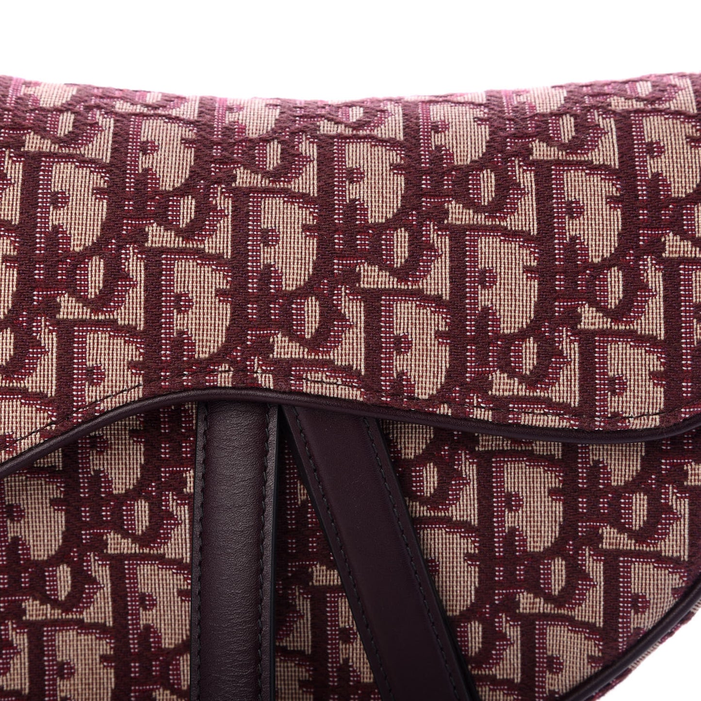 Oblique Saddle Bag Burgundy
