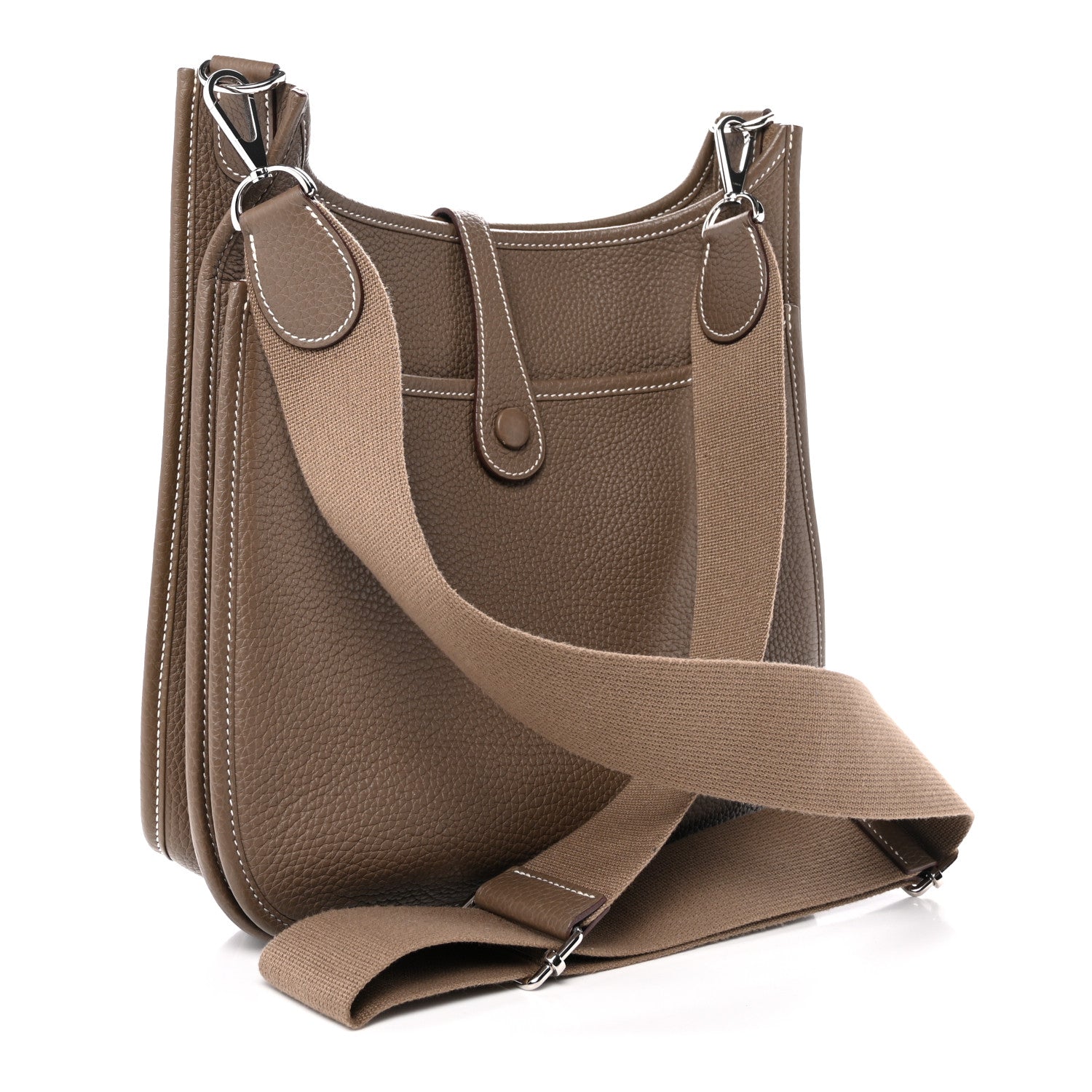 Hermes Taurillon Clemence Evelyne III PM Etoupe 3 of 11