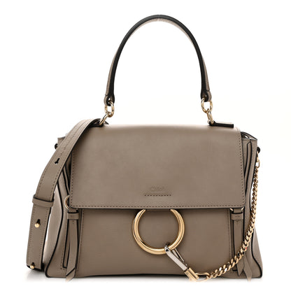 Chloe Calfskin Small Faye Day Shoulder Bag Motty Grey 1 of 12
