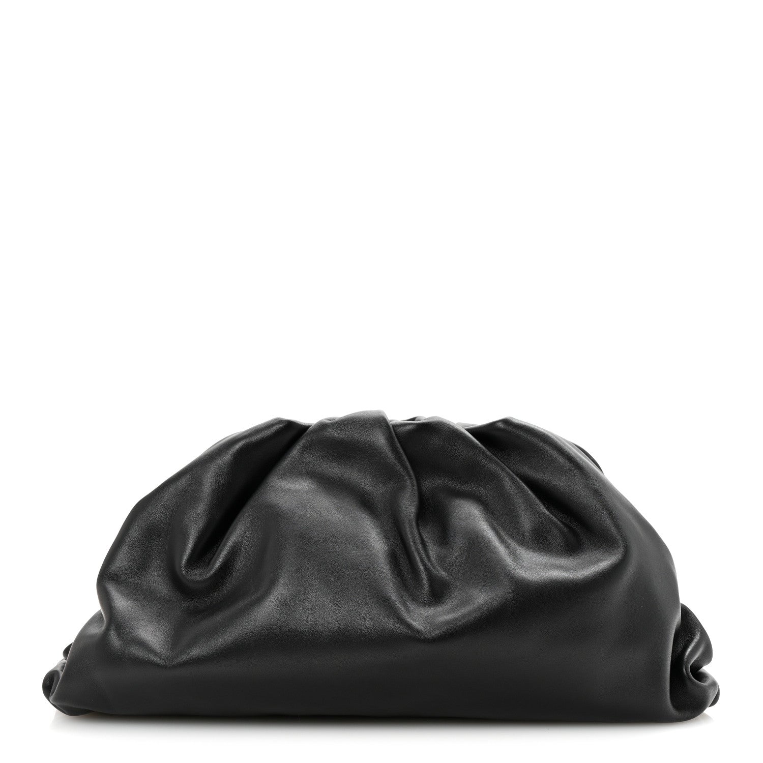 Bottega Veneta Smooth Butter Calf The Pouch Oversized Clutch Black 1 of 7