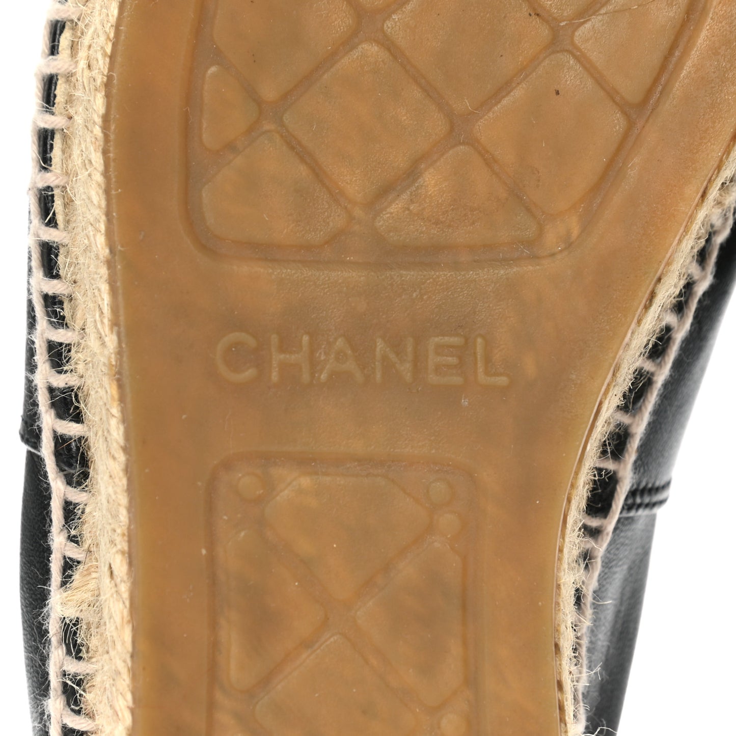 Lambskin CC Espadrilles 37 Black