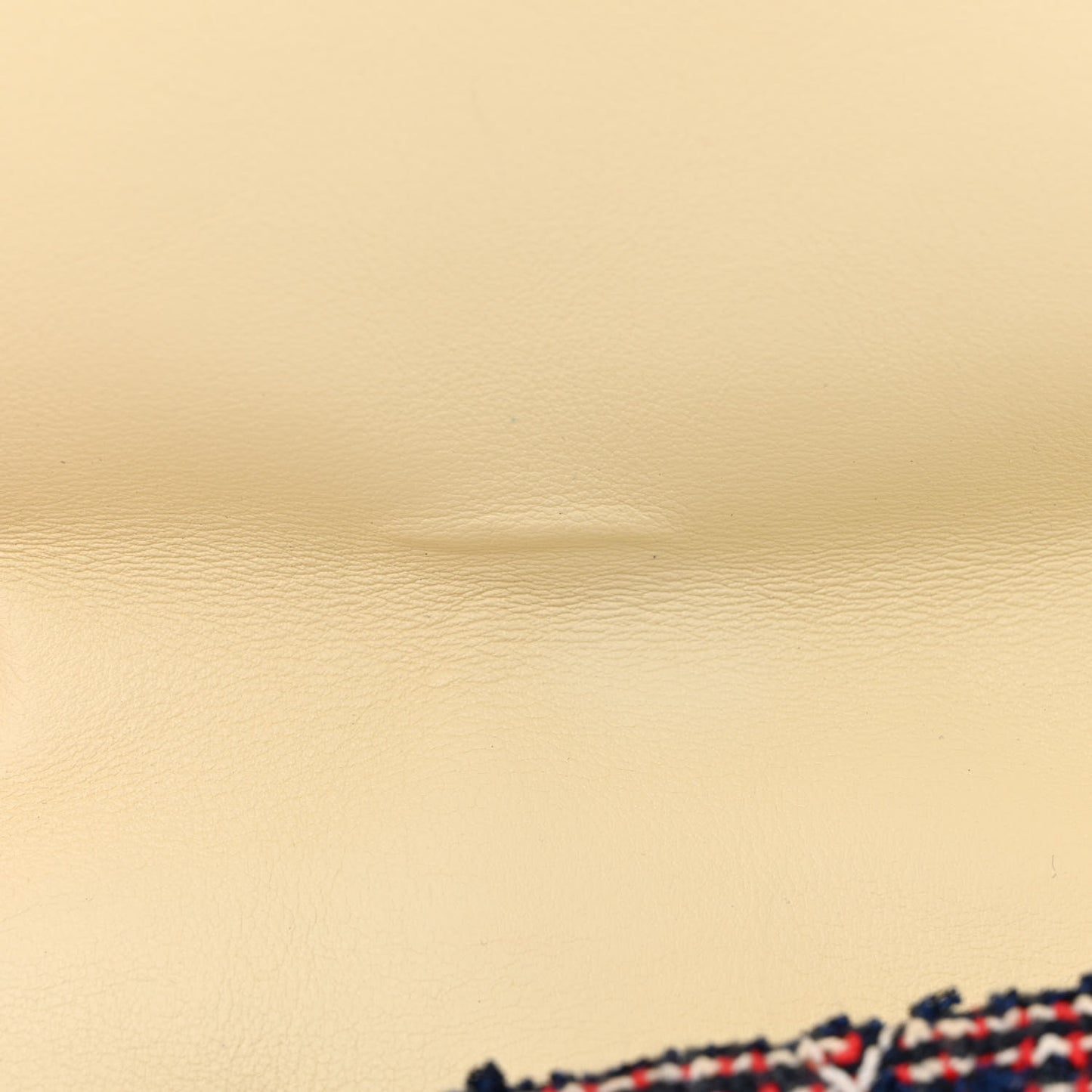 Tweed Quilted Medium Single Flap Blue Multicolor