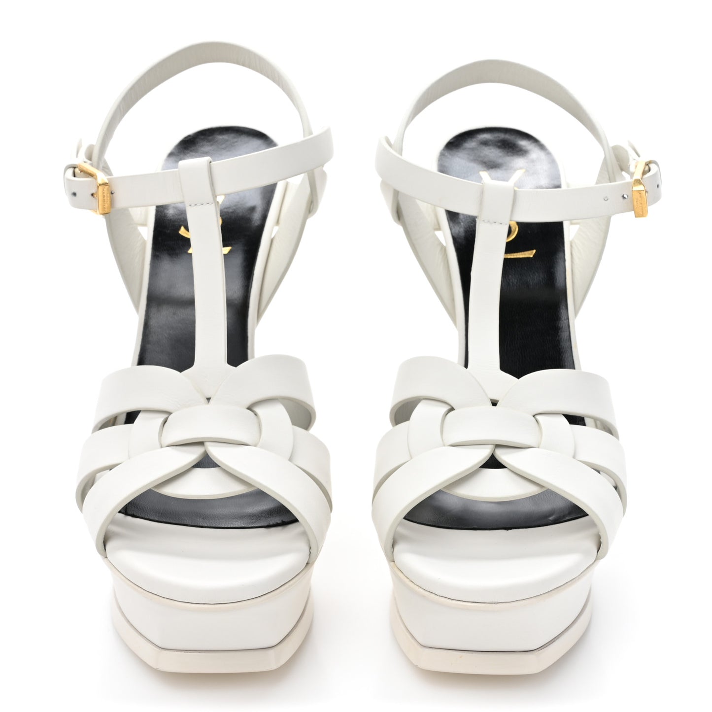 Calfskin Tribute 105 Platform Sandals 37.5 Porcellana