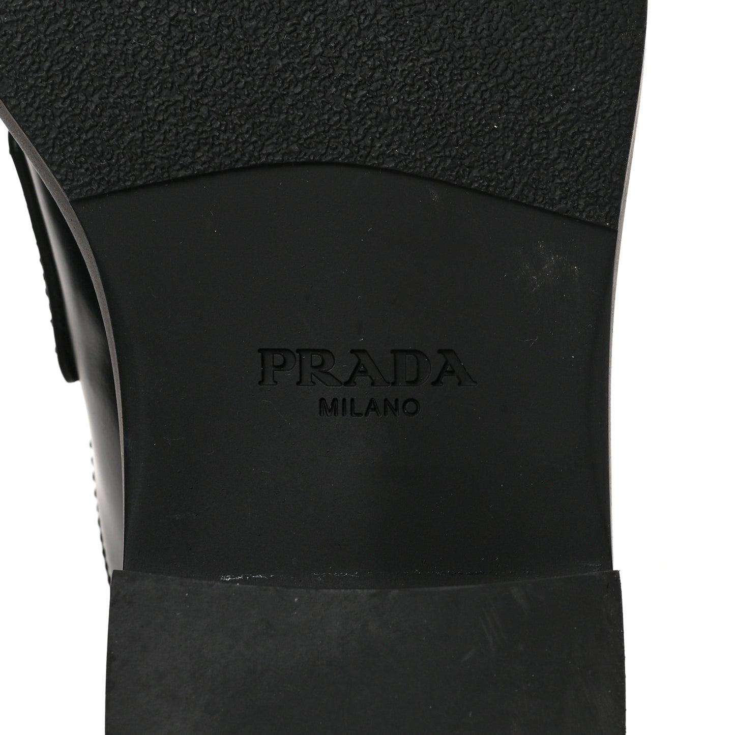 Spazzolato Metal Triangle Logo 40mm Loafer Mules 36 Black