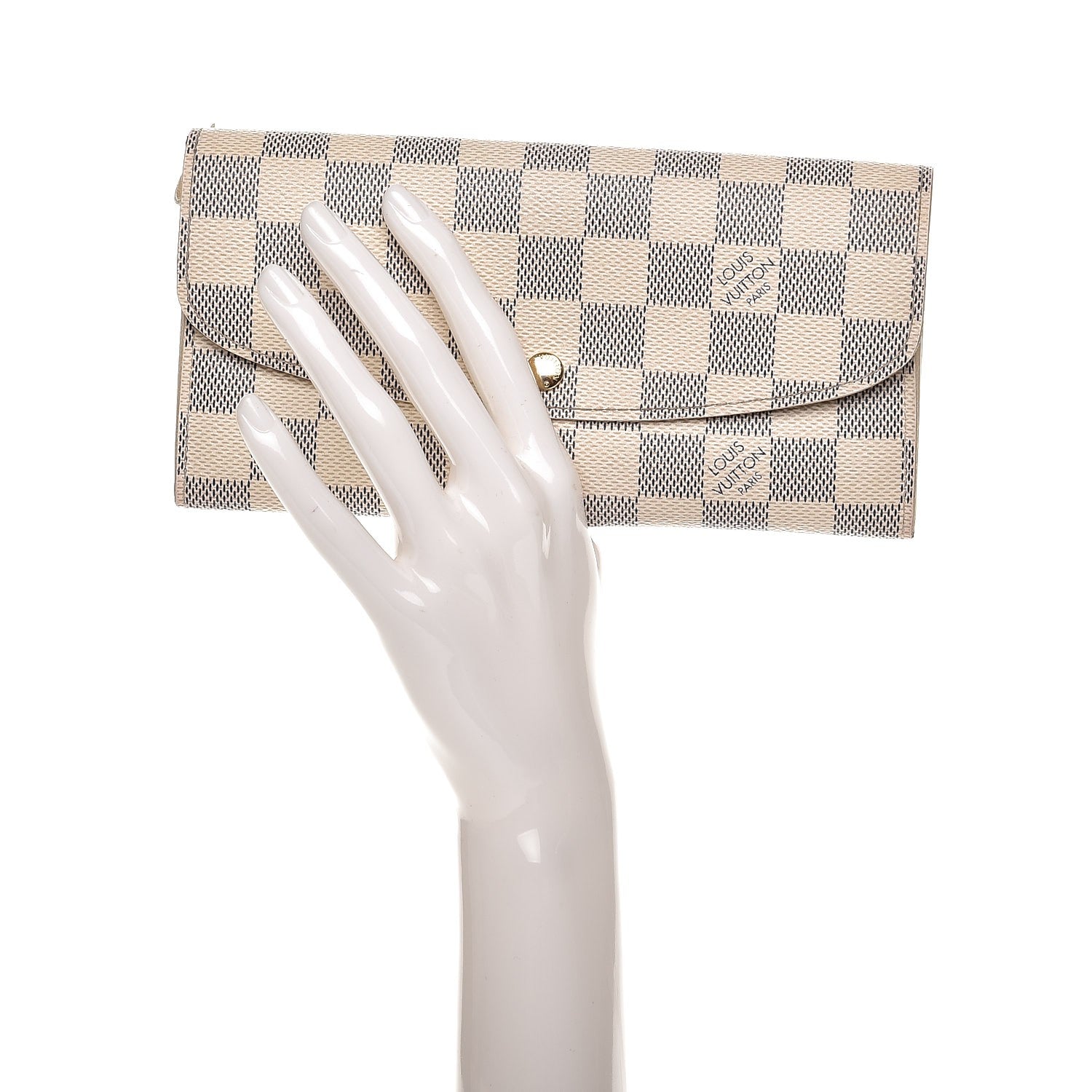 Louis Vuitton Damier Azur Emilie Wallet 2 of 9