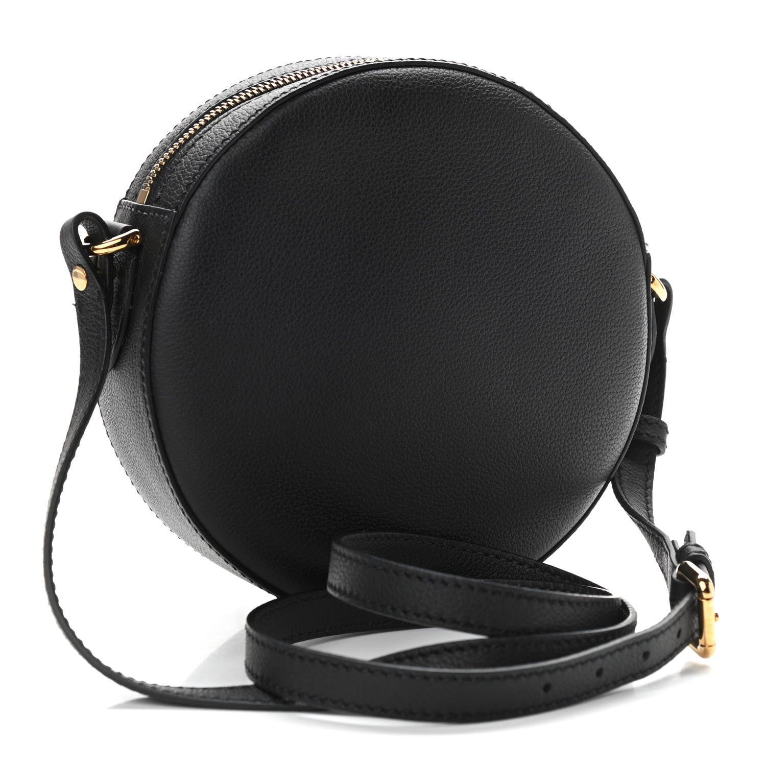 Versace Calfskin La Medusa Round Camera Bag Black 3 of 9