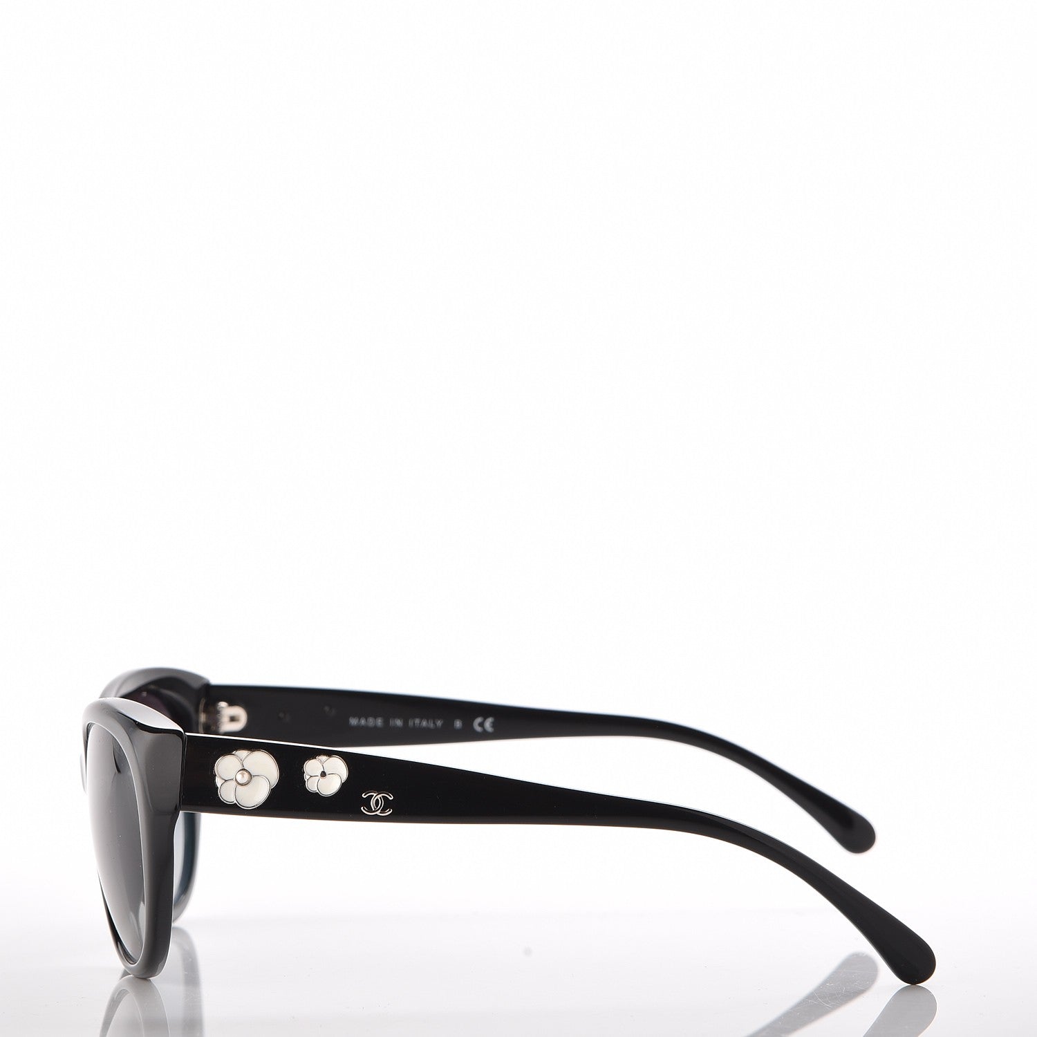 Chanel Camellia Sunglasses 5187-H Black 217377 – FASHIONPHILE