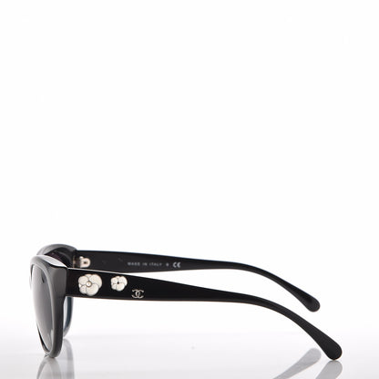 Chanel Camellia Sunglasses 5187-H Black 3 of 10