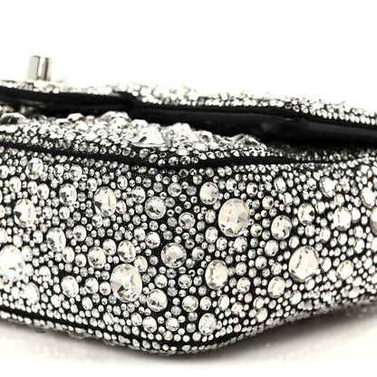Chanel Satin Strass Mini Flap Silvery Black 11 of 12