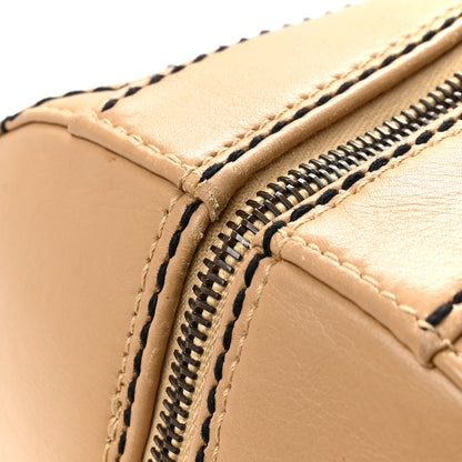 Chanel Calfskin Wild Stitch Duffel Bag Beige 11 of 15