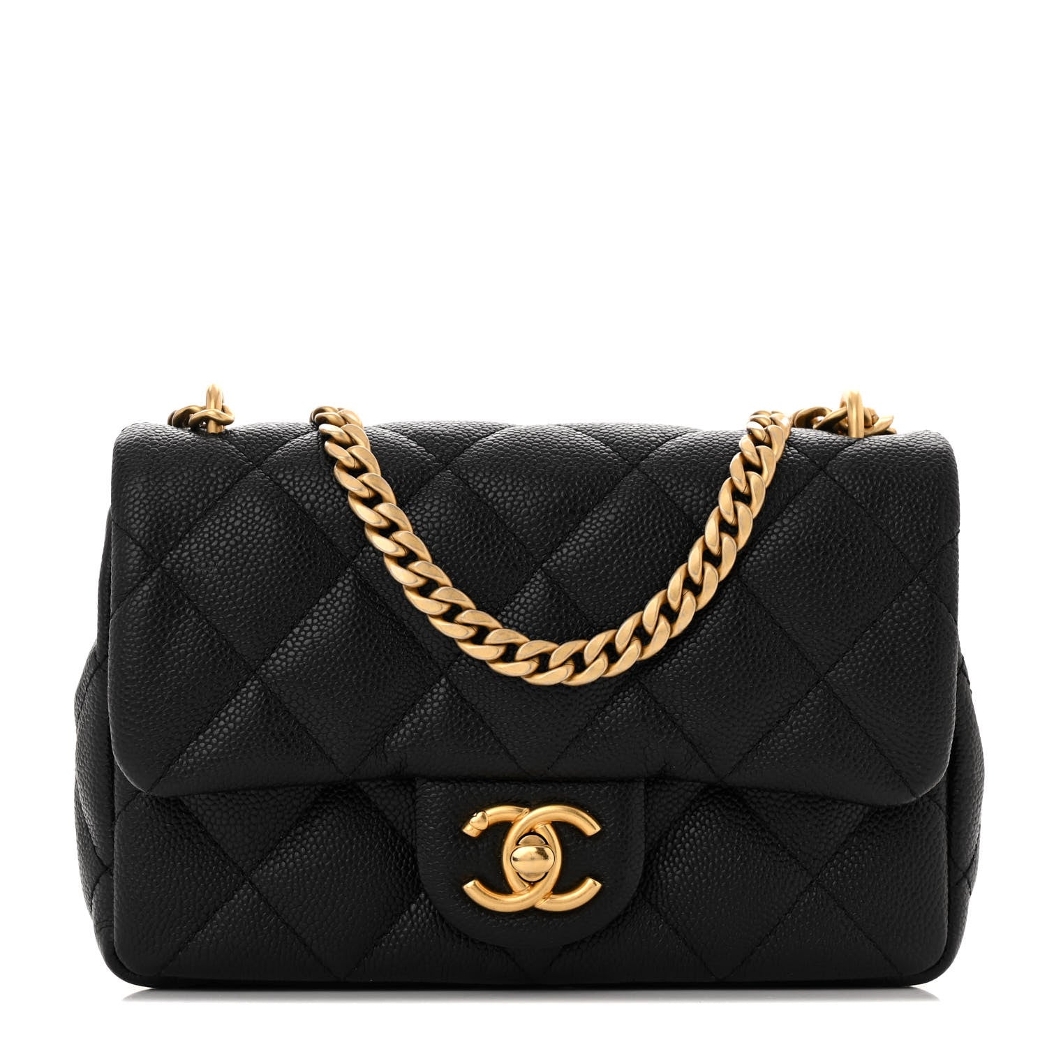 Chanel Caviar Quilted Mini Sweetheart Rectangular Flap Black 1 of 13