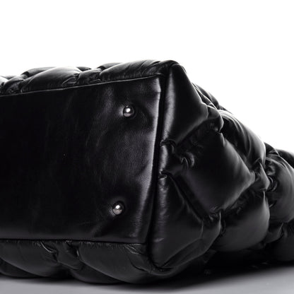 Chanel Calfskin Quilted Large Chesterfield Tote Black 10 of 11