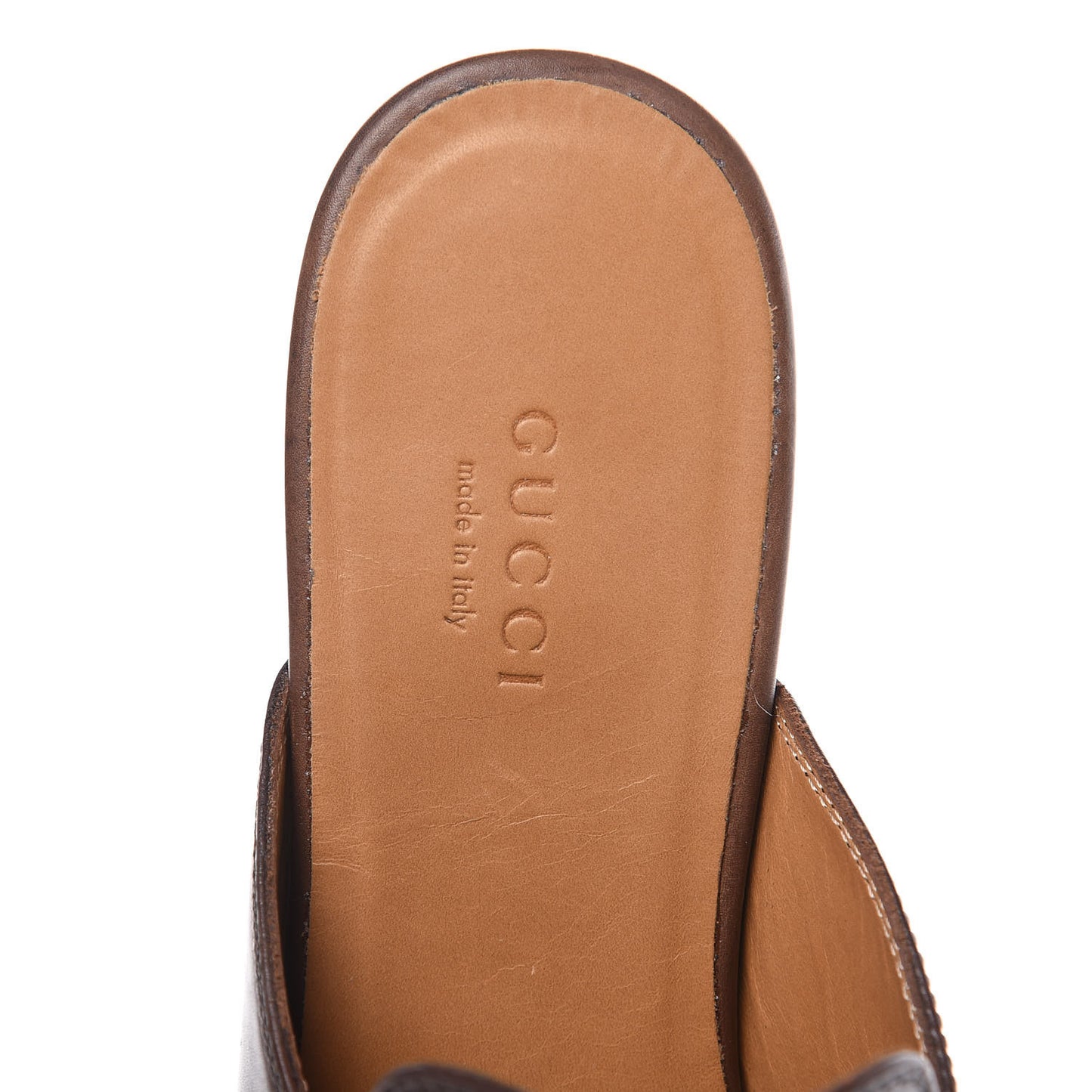 Calfskin Womens Princetown Slippers 36.5 Fondente Brown
