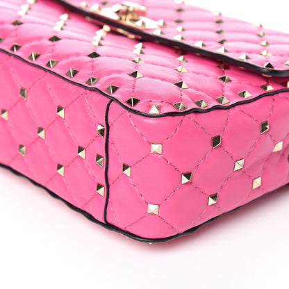 Valentino Garavani Nappa Medium Rockstud Spike Shoulder Bag Pink Orchid 9 of 11