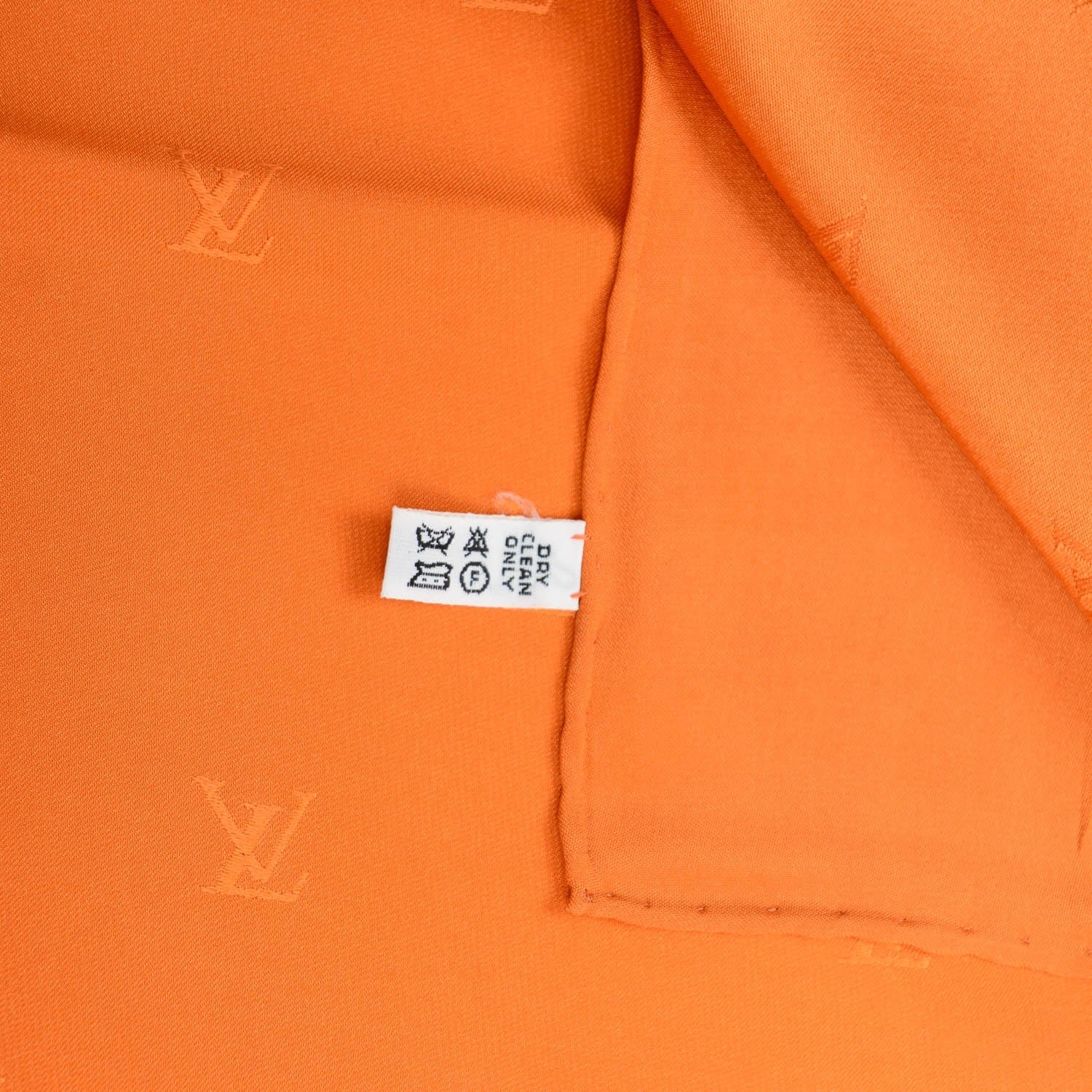 Louis Vuitton Silk Monogram Monaco Square Scarf Orange 5 of 6