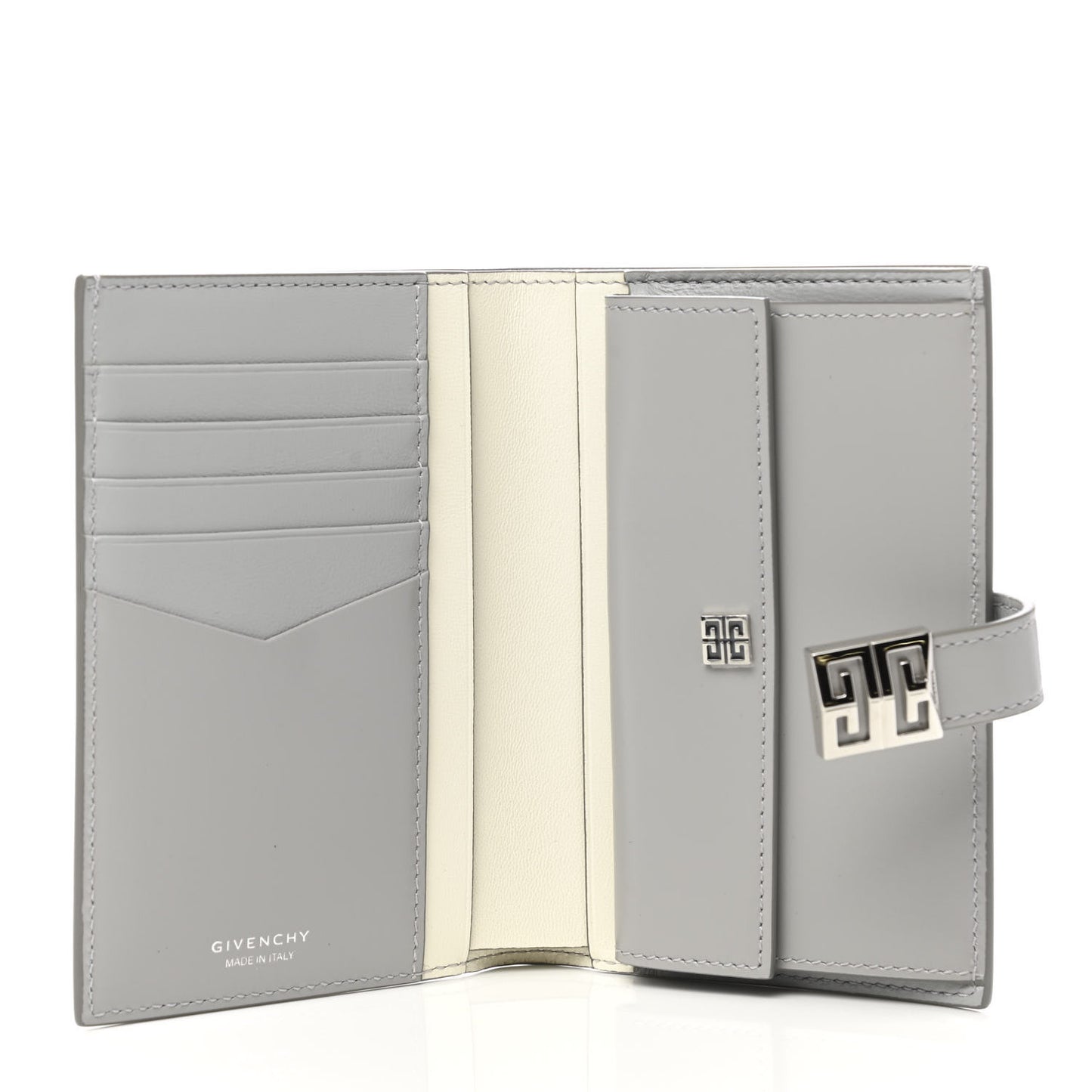 Smooth Box Calfskin 4G Wallet Cloudy Grey